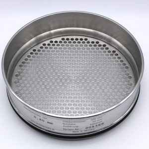 Test Sieve ISO 3310, Round Apertures 5.60 mm