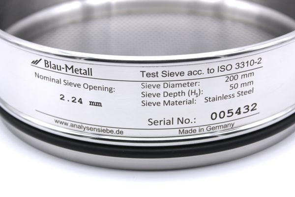 Test Sieve ISO 3310, Round Apertures 2.24 mm - Image 2