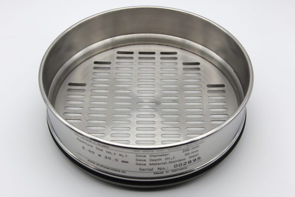 Test Sieve ⌀ 200 mm, Oblong 5.00 x 20.0 mm