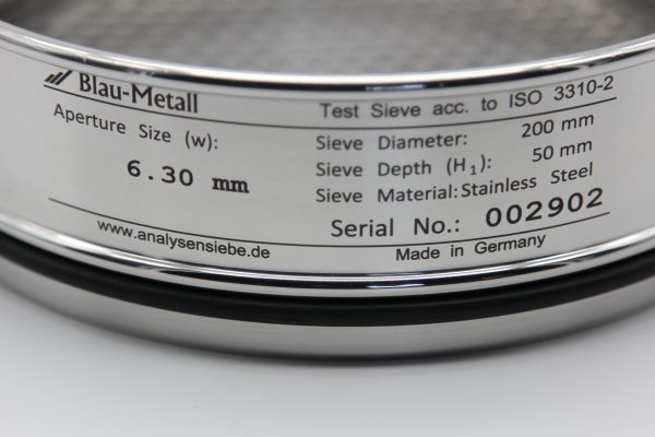 Test Sieve ISO 3310, Round Apertures 6.30 mm - Image 3
