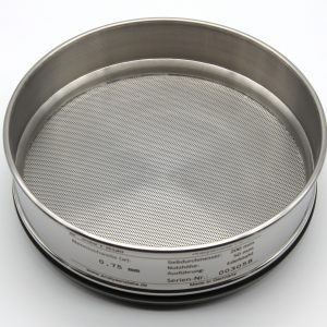 Test Sieve ⌀ 200 mm, Round Apertures 0.75 mm