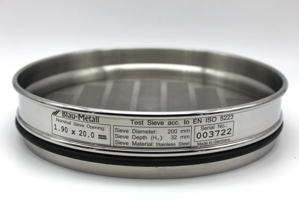 Test Sieve ISO 5223, Oblong 1.90 x 20.0 mm - Image 3