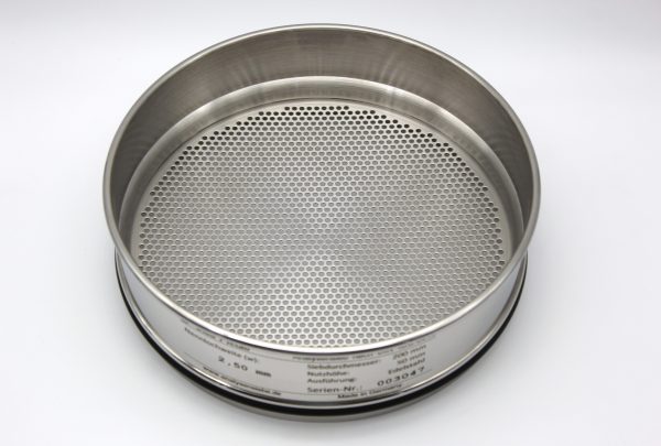Test Sieve ISO 3310, Round Apertures 2.50 mm