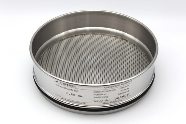 Test Sieve ISO 3310, Round Apertures 1.25 mm - Image 3