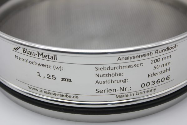 Test Sieve ISO 3310, Round Apertures 1.25 mm - Image 2