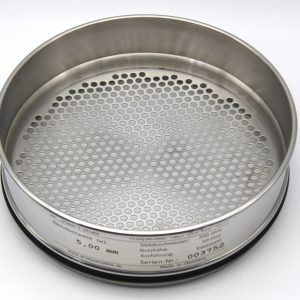 Test Sieve ISO 3310, Round Apertures 5.00 mm