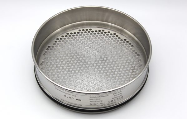 Test Sieve ISO 3310, Round Apertures 5.00 mm