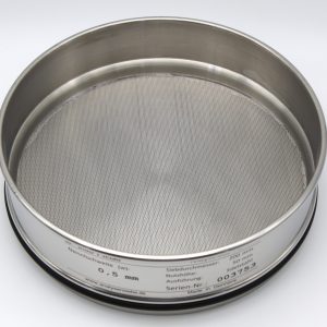 Test Sieve ⌀ 200 mm, Round Apertures 0.5 mm