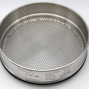 Test Sieve ⌀ 200 mm, Round Apertures 3.00 mm