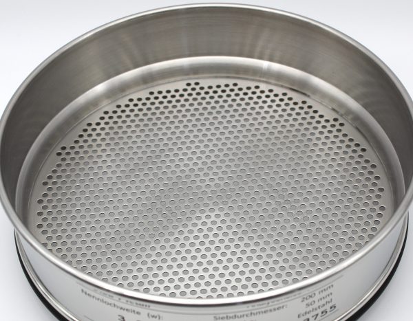 Test Sieve ⌀ 200 mm, Round Apertures 3.25 mm