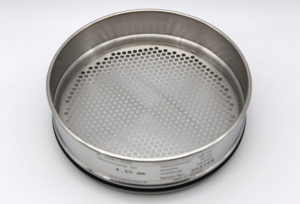 Test Sieve ISO 3310, Round Apertures 4.75 mm