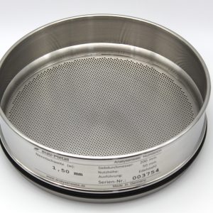 Test Sieve ⌀ 200 mm, Round Apertures 1.50 mm