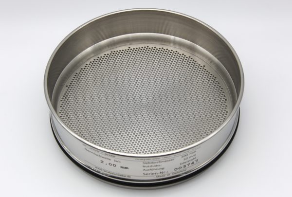 Test Sieve ISO 3310, Round Apertures 2.00 mm