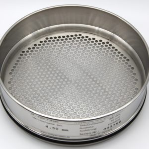 Test Sieve ISO 5223, Round Apertures 4.50 mm