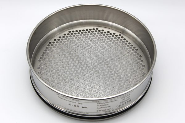 Test Sieve ISO 5223, Round Apertures 4.50 mm